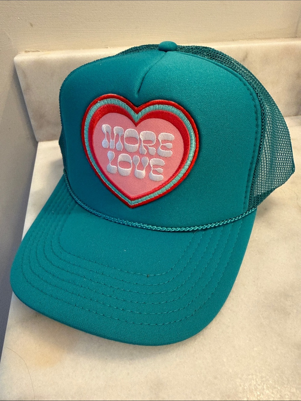 Local Beach- More Love Trucker Hat- Teal